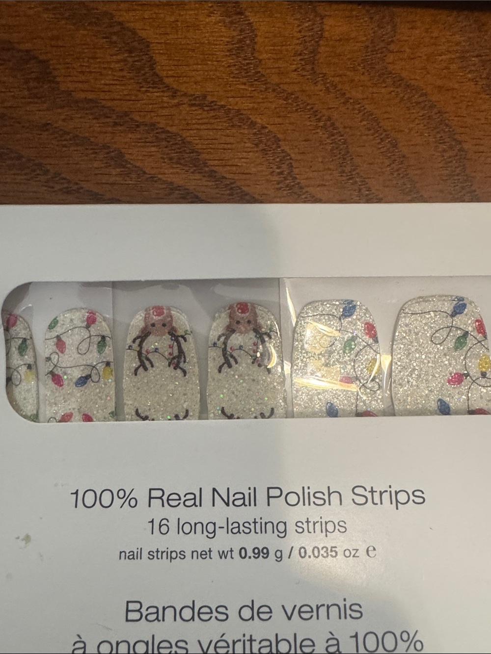 Color Street White Glitter Floral Nail Strips by Color Street - Picture 2 of 3